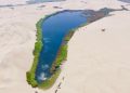ica, desert, peru, nature, lake, oasis, sand