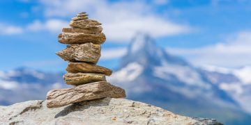 cairn, stone tower, nature, balance, rock, stability, harmony, stacked, matterhorn, mountain