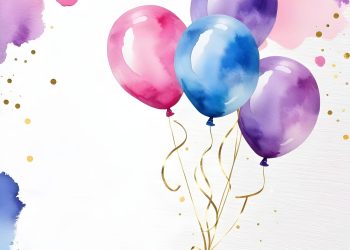 balloons, confetti, splash, anniversary, party, watercolor, painting, anniversary, anniversary, anniversary, anniversary, party, party, party, party, party