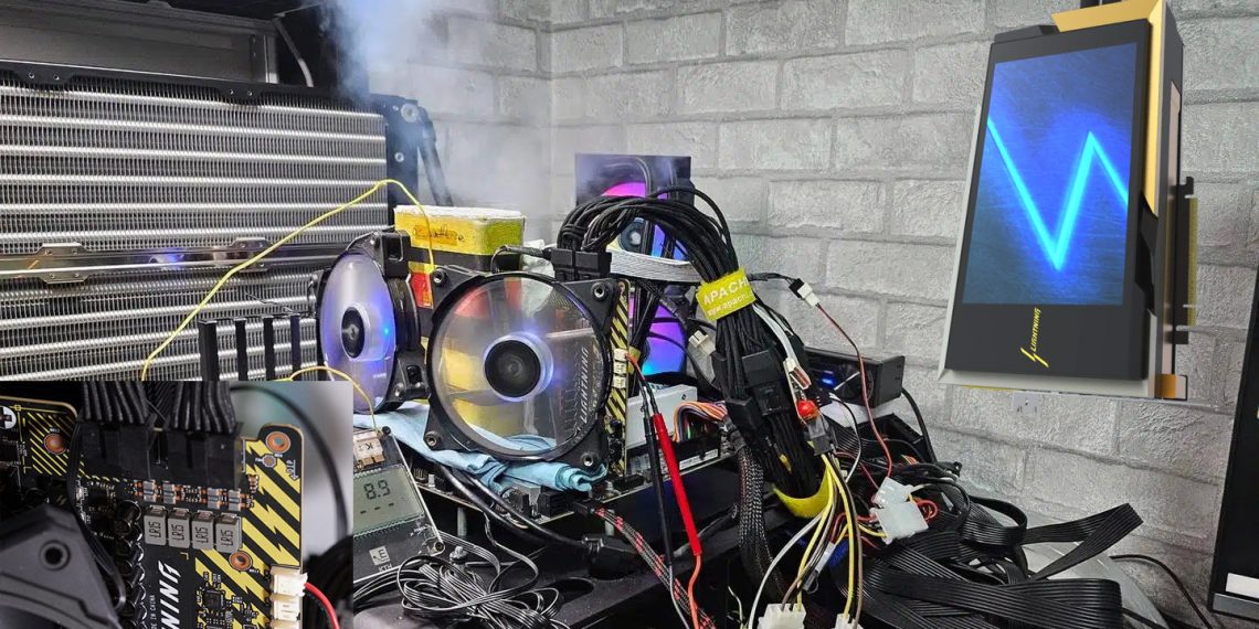 MSI анонсировала RTX 5090 Lightning с дисплеем и питанием 1600 Вт от двух разъемов — видеокарту уже разогнали